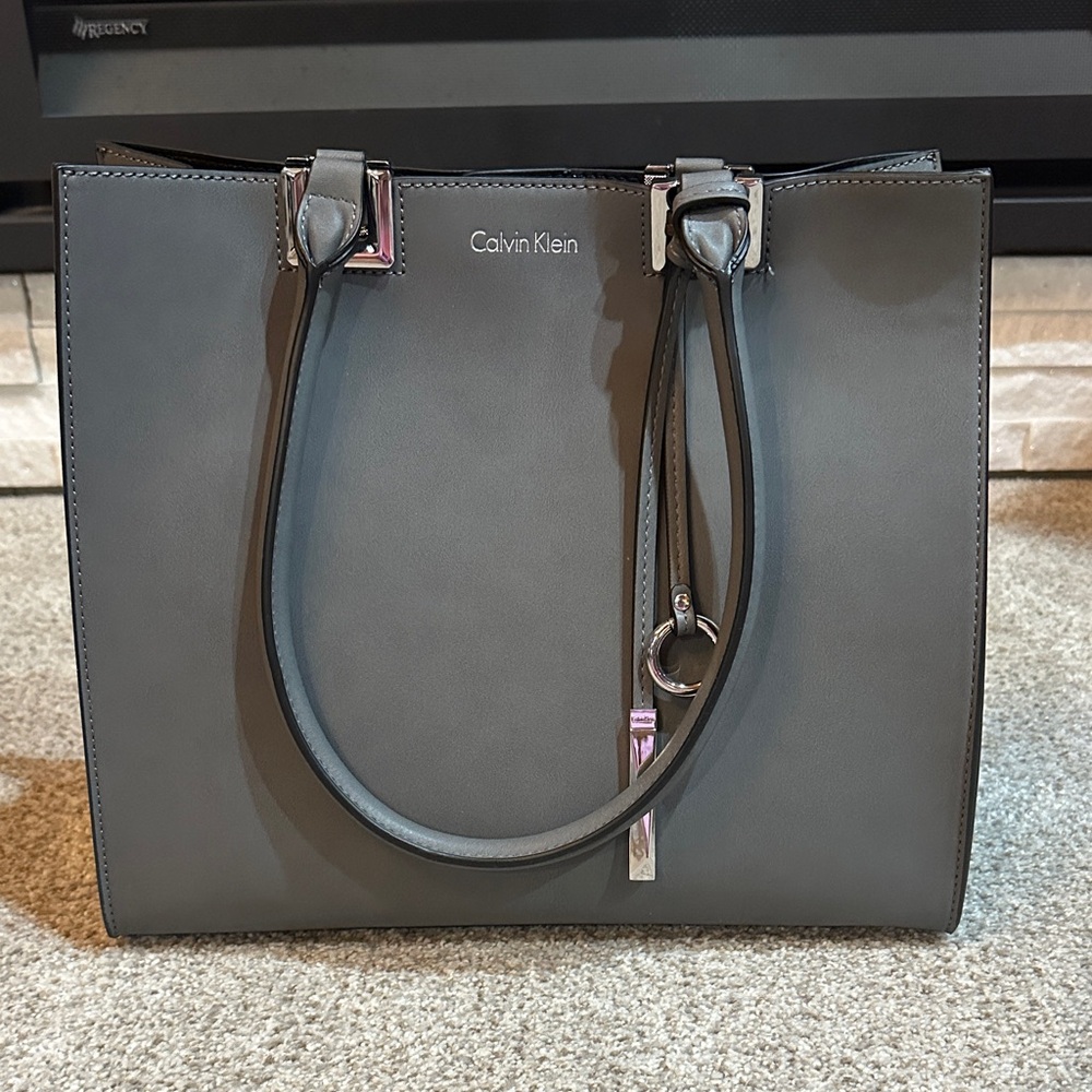 Calvin Klein Charcoal Tote Bag